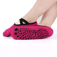 10 цветов, женские Противоскользящие силиконовые носки с открытой спиной, носки в горошек Пилатес фитнес спортзал, женские спортивные дышащие носки