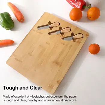 

Cheese Board Set Durable Cheese Board With 3pcs Cheese Cutter Knife Slicer Kit Charcuterie Platter Serving Tray Cheese Cutter