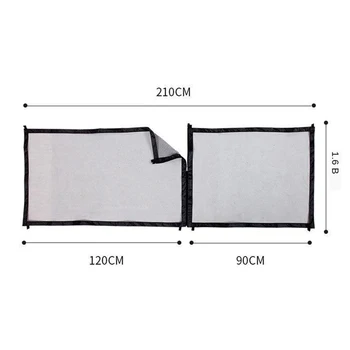 

Pet Dogs Mesh Gate Safety Fence Detachable Zipper Design for Hall Doorway