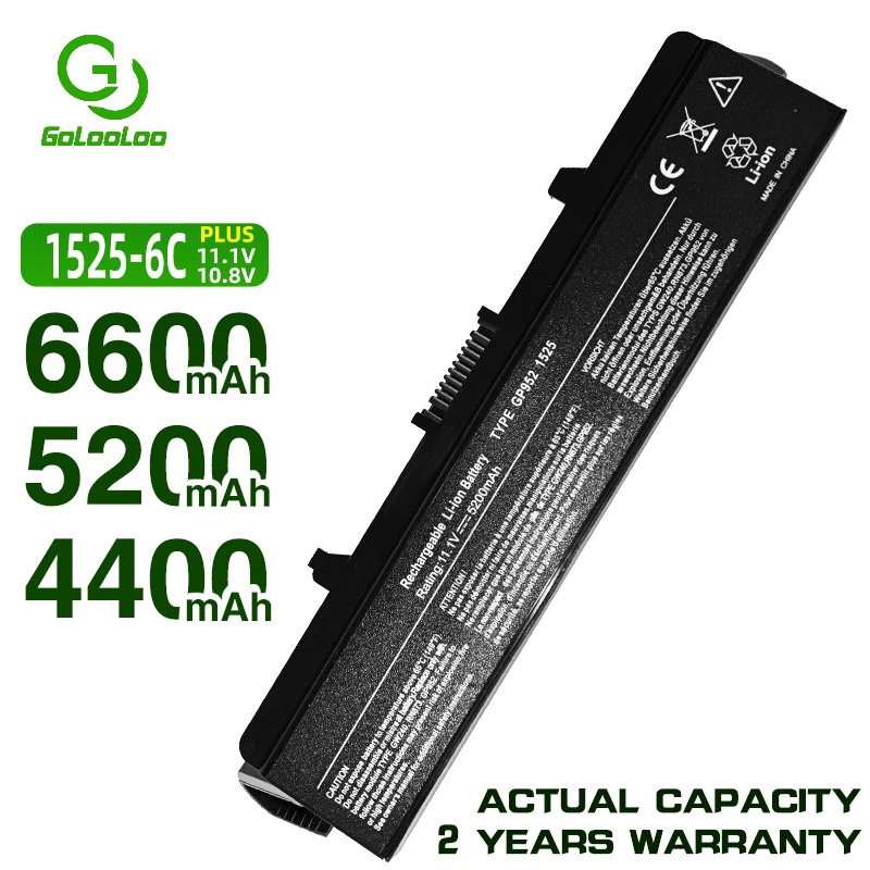 Golooloo батарея для ноутбука DELL INSPIRON 1525 1545 1526 1546 Vostro 500 C601H GW240 CR693 D608H GW241 GP252 GP952 GW252 HP277