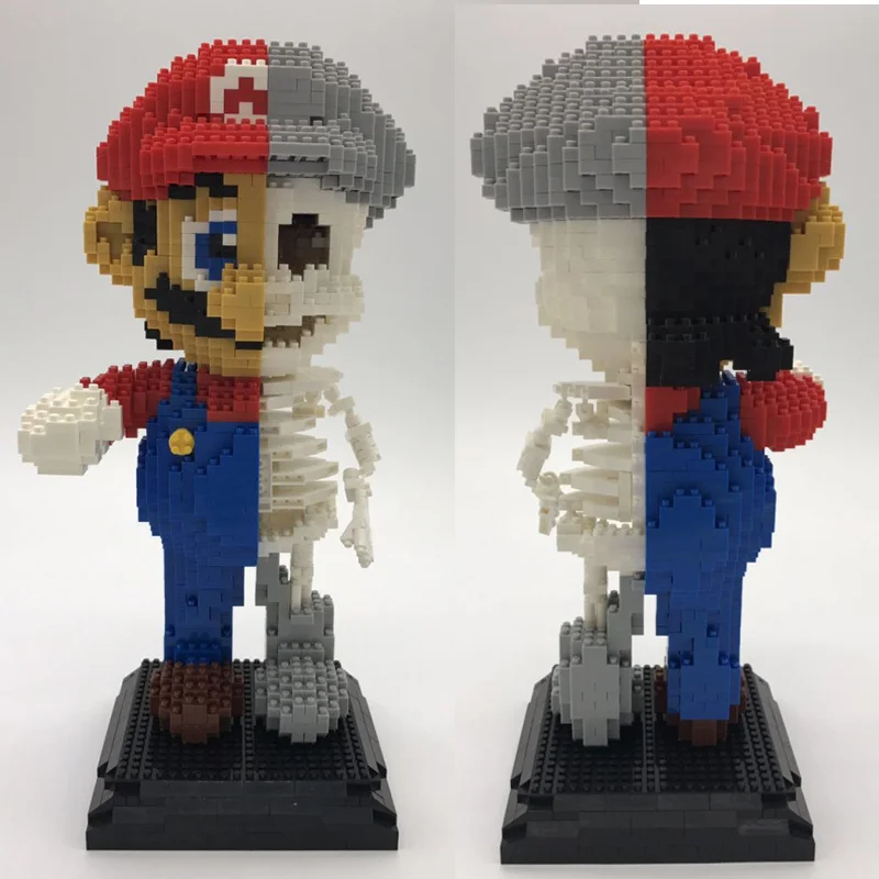 1686Pcs Game Super Marios Mary Bros Brothers Mini Blocks DIY Building Blocks Diamonds Toys 7807 Compatible With Bela Kids Toy