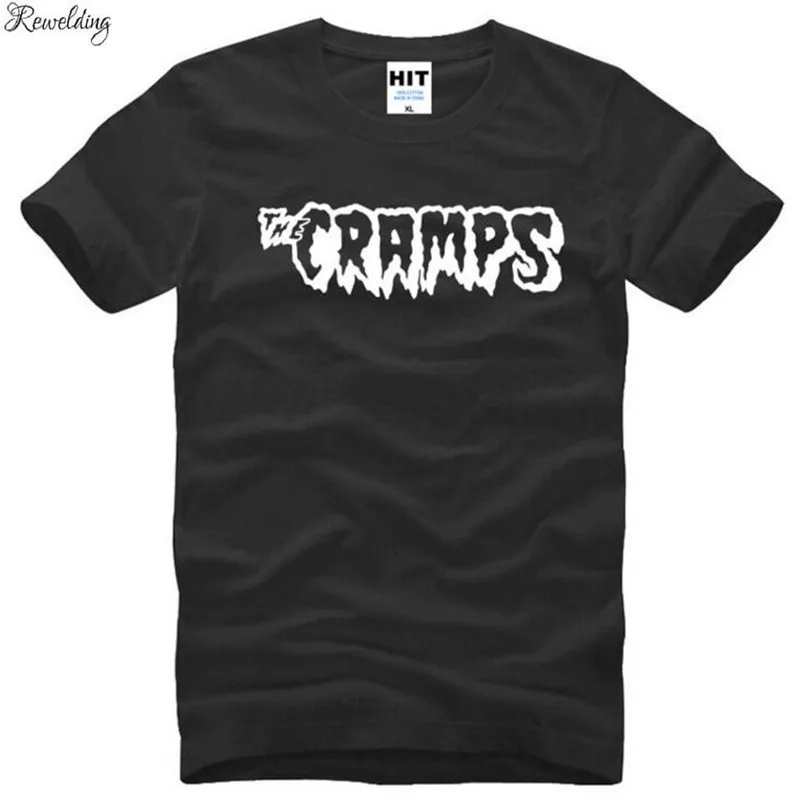 Мужская футболка в стиле панк рок The Cramps Garage хлопковая Футболка хип хоп с