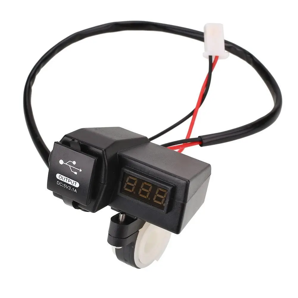 Зарядное устройство с usb-разъемом для мотоцикла, светодиодный вольтметр с цифровым дисплеем