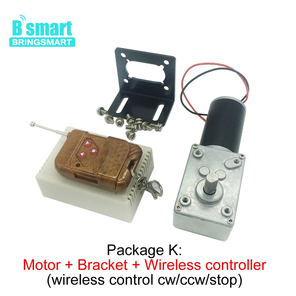 Микро электродвигатель Bringsmart A58SW31ZY 12 В Реверсивный двигатель постоянного тока 24