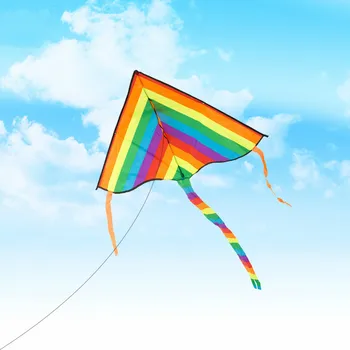 

Dream Kite New Children's Rainbow Kite Large Colorful Long Tail Cloth Fight Kite for Children Birthday or Holiday Gifts