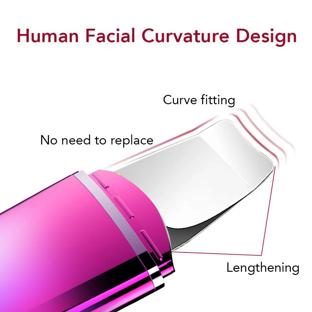  Ultrasonic Pore Cleaner Face Wash Cleansing Machine Skin Cleaner Remove Blackhead Useful Product Ac