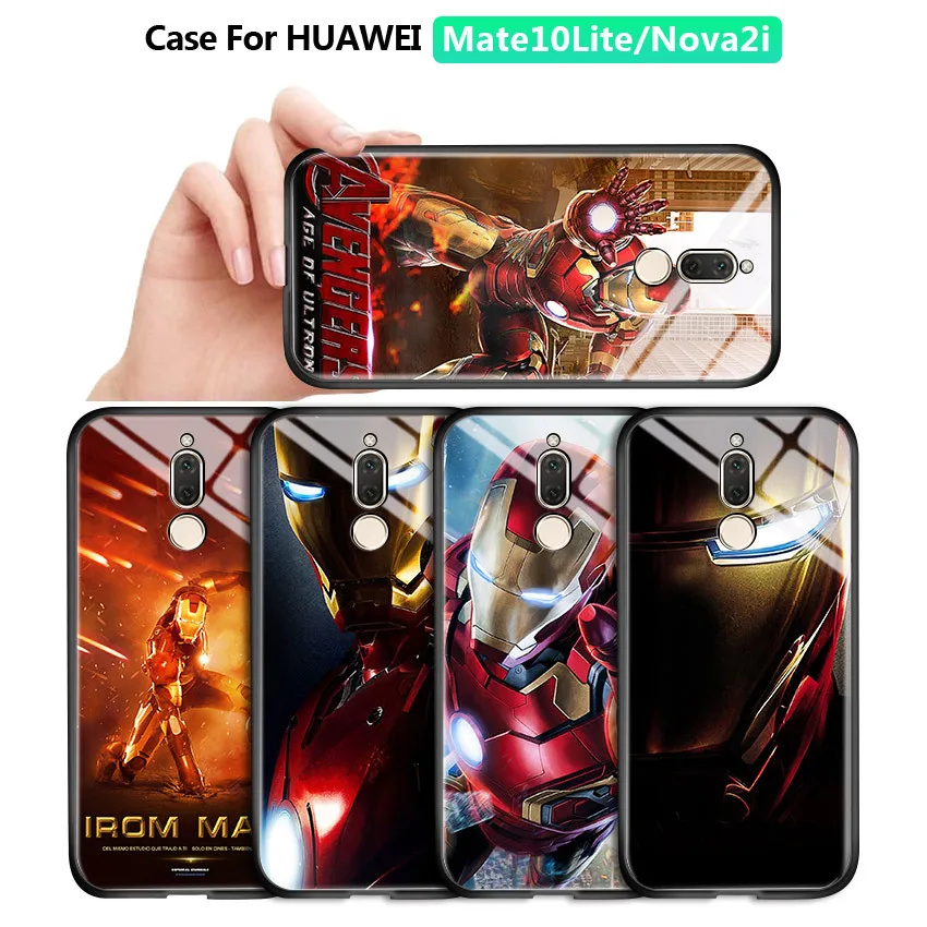 Корпус для Huawei Nova 2i Maimang 6 Mate10 Lite Marvel мстители супергерой Железный человек