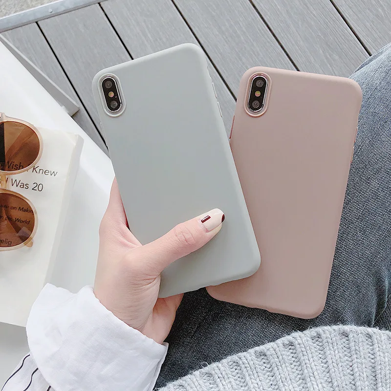 

Soft Matte TPU Candy Color Case For Motorola Moto G7 Power G6 Play G5S Plus G5 G4 G3 E5 E4 Euro Z3 Play X4 Phone Bags Cover