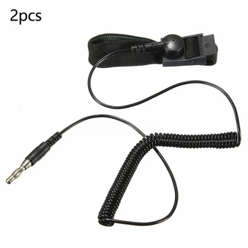 

2pcs Belt Replacement Adjustable Wrist Band Accessories Universal Black Durable Anti Static Foot Detox Machine Strap ABS Spa