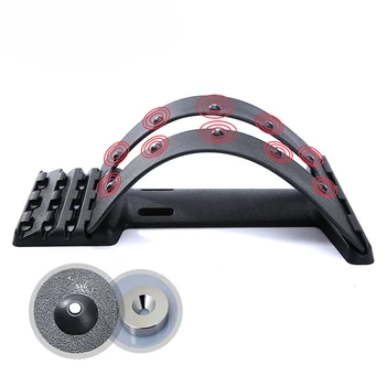 

Back Lumbar Traction Massager Stretcher Fitness Massage Stretch Relax Stretcher Lumbar Support Spine Pain Relief Tool Health