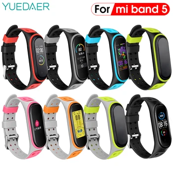 

Mi Band 5 Silicone Strap Bracelet For Xiaomi Mi Band 5 miband 5 smart Wristband TPU Wrist Mi5 replacement Straps Accessories