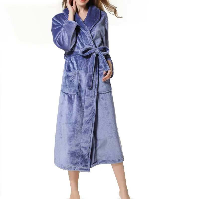 

Autumn Winer Plus size Women's bathrobe 8XL 7XL 6XL Bust 140cm plus size Sleepwear Robes women