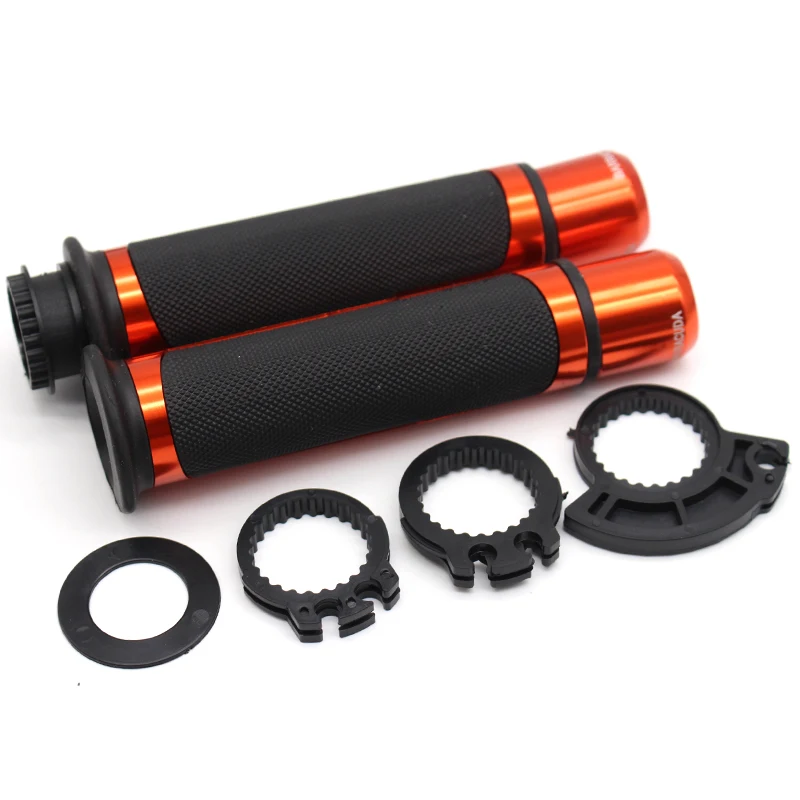7/" 22 мм аксессуары для мотоциклов рукоятка ручки руля для honda CBF1000 CB1300 CBR600F CBR 250 600 900 1000RR F2 F3 F4 F4I - Цвет: NO BOX  Orange