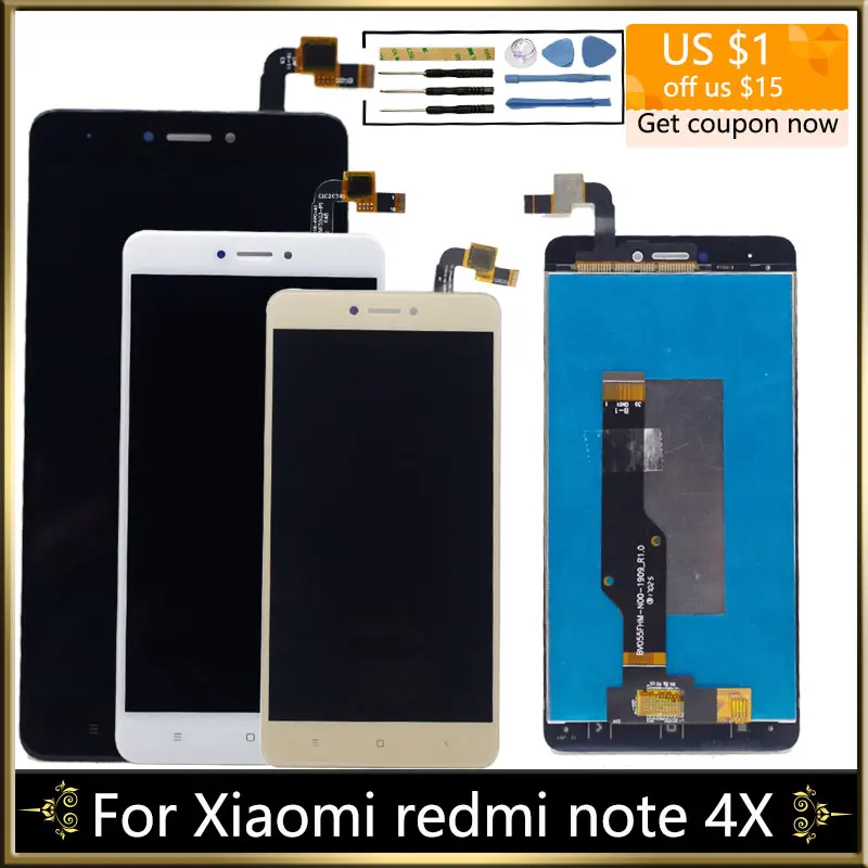 

LCD For Xiaomi redmi note 4X / Note 4 Global (CPU:Snapdragon 625) LCD Display Screen With Touch Screen Sensor Complete Assembly
