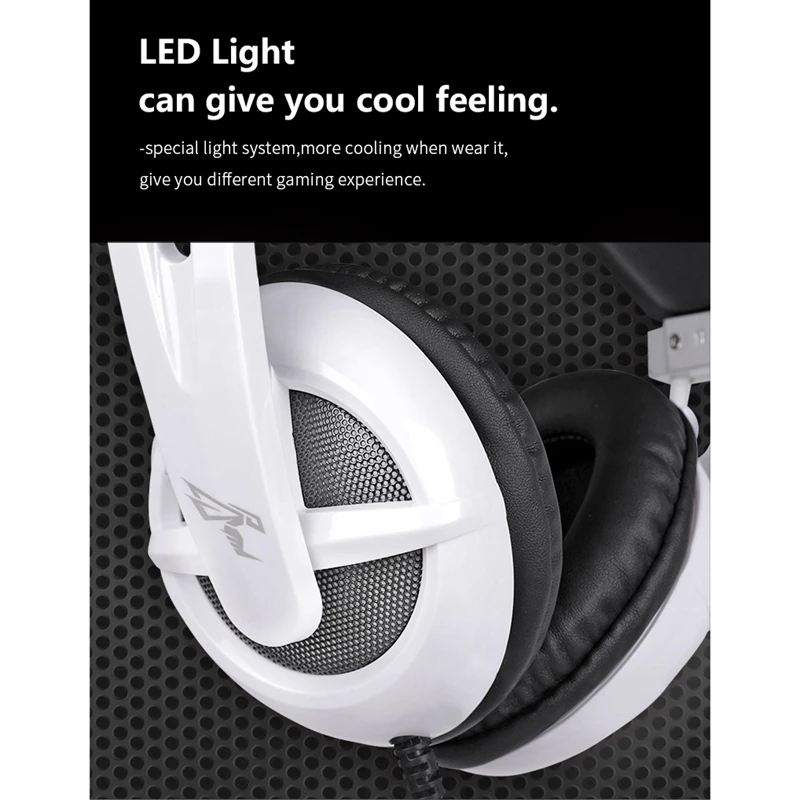 SOMIC USB Gaming Headset Virtual 7 1 Surround Sound Noise Canceling Mic Volume Control LED Light Headphones for PC