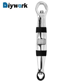 

DIYWORK 23 In 1 Car Repair Tools Flexible Type Wrench 7-19mm Quickly Adjustable Multifunction Pulley Adjustment