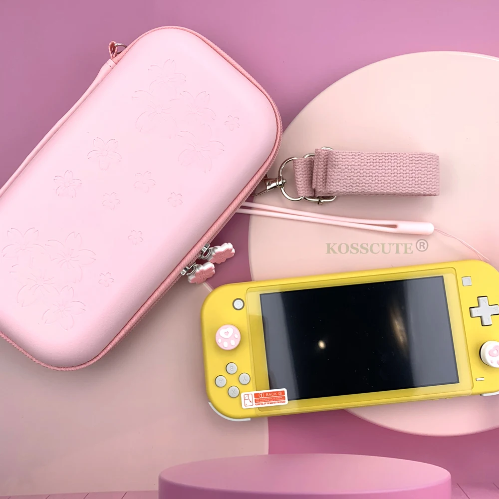 para Nintendo Switch Case Bolsa Bonito Rosa Sakura Nintendoswitch Interruptor Lite Case Bolsa Capa Portátil Bolsa - Image 4