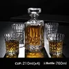 Russia Vodka Decanter Whiskey Bottle Crystal Glass Wine Beer Containers Glass Bottle Glass Cup Home Bar Tools Decoration ► Photo 2/6