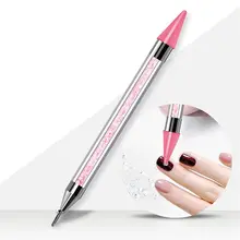 6 шт./партия, блеск для ногтей, штифты, заклепки красочный набор стразов с помощью пинцета M7DB