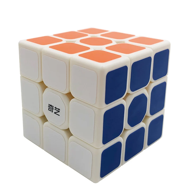 Qiyi 3x3x3 куб профессиональный 5,7 см скоростной куб для кубика-пазла Neo Cubo Magico стикер для детские образовательные игрушки - Цвет: white