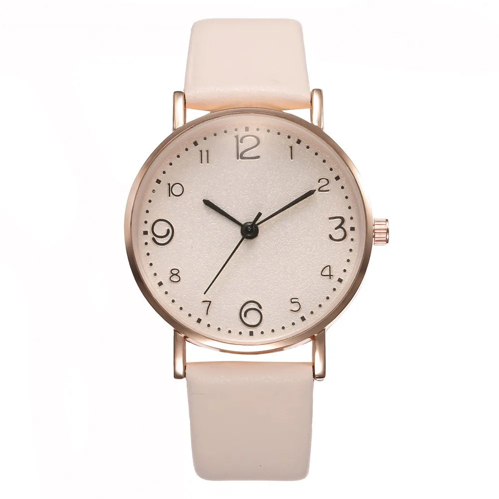 Casual Women Romantic Wrist Watch Leather Designer Ladies Clock Simple Dress Gfit Montre Femme (8)