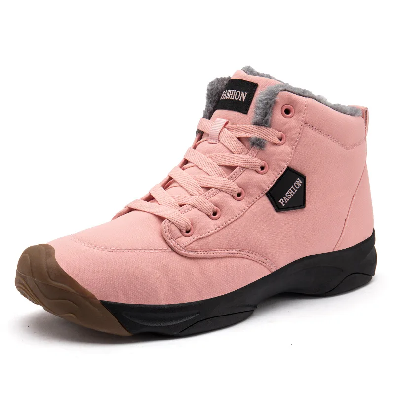 

19 Winter Warm plus Velvet Snow Boots Anti-slip Versatile COUPLE'S Short Cotton Boots Men And Women Waterproof Cotton-padded Sho