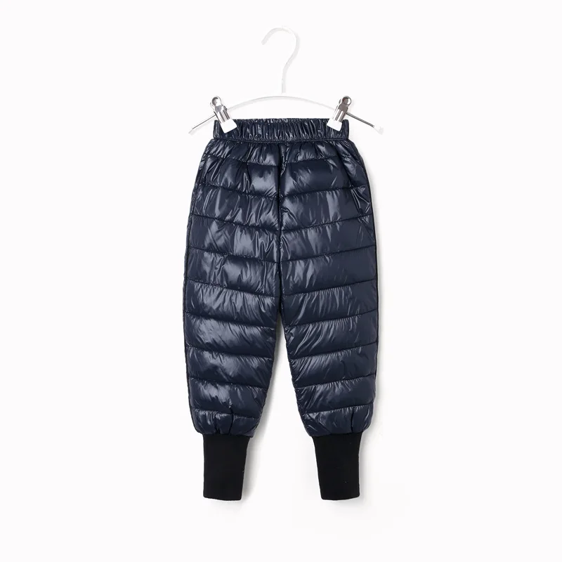 Зимние непромокаемые штаны на утином пуху для мальчиков и девочек Детские ветрозащитные зимние теплые плотные брюки M180 - Цвет: 3