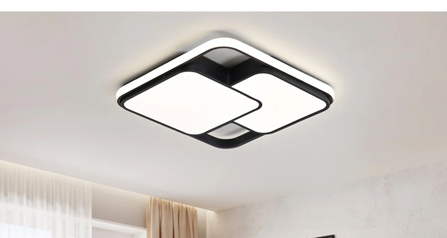 Белый, черный, окрашенный, современный светодиодный светильник-люстра для спальни, кабинета, столовой, освещение, AC85-260V, домашняя люстра