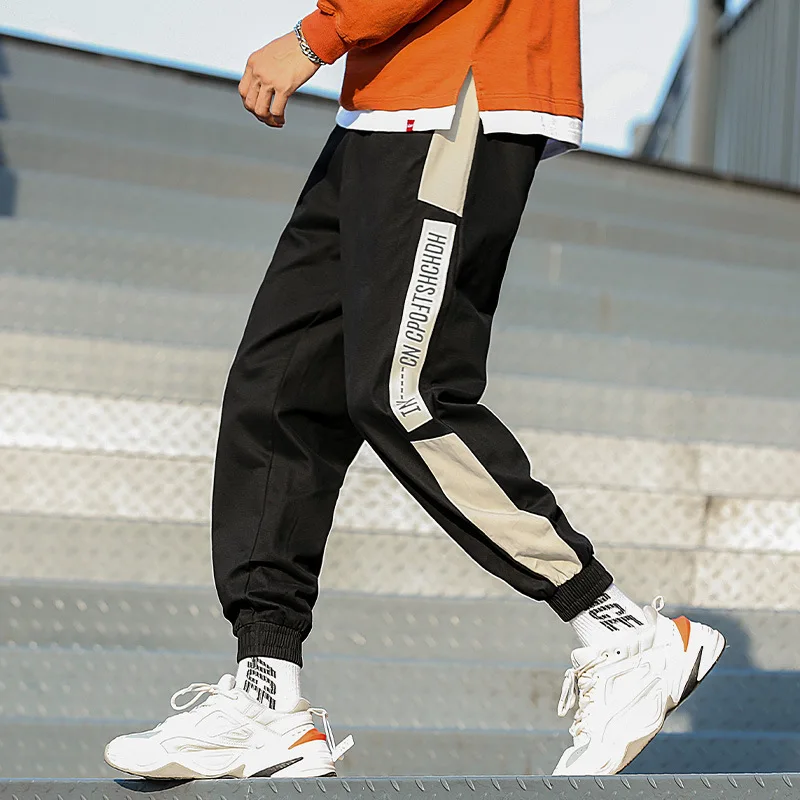 

E-BAIHUI Loose Casual Pants Men's Fashion Trend Sports Trousers Korean Style Leggings Pants Spring And Autumn New Overalls M-4XL