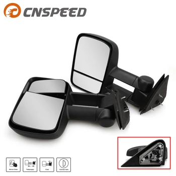 

A Pair Manual Tow Mirrors with Convex blind spot mirror For 99-07 Chevy Silverado Sierra Truck 1500 2500 3500 Car Mirror