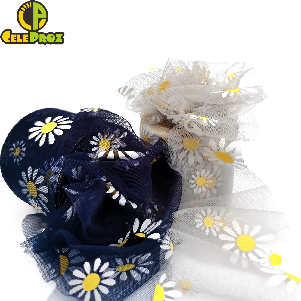 6 см 25Y Дейзи Тюль мягкий цветок Floret сетки для поделок ручной орнамент украшения