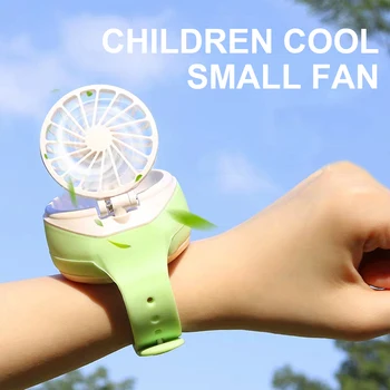 

Portable Watch Multifunctional Fan Battery Operated Creative Watch Air Conditionin Cooling Fans Watch Fan 3.7V USB 3w New Design