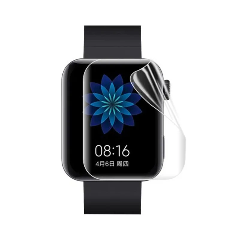 Reloj inteligente Xiaomi Mi, pulsera deportiva de TPU transparente, blando, con película protectora, funda protectora de pantalla completa, 1/2 Uds.