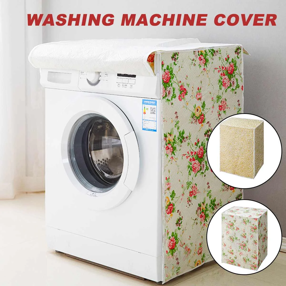 Washing Machine Cover Laundry Dryer Protect Dustproof Waterproof Sunscreen Cover