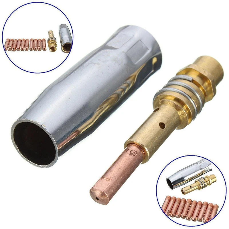 12 X мощность сопла 0,8 мм* M6 контактная труба держатель инертная насадка для MB-15AK сварки