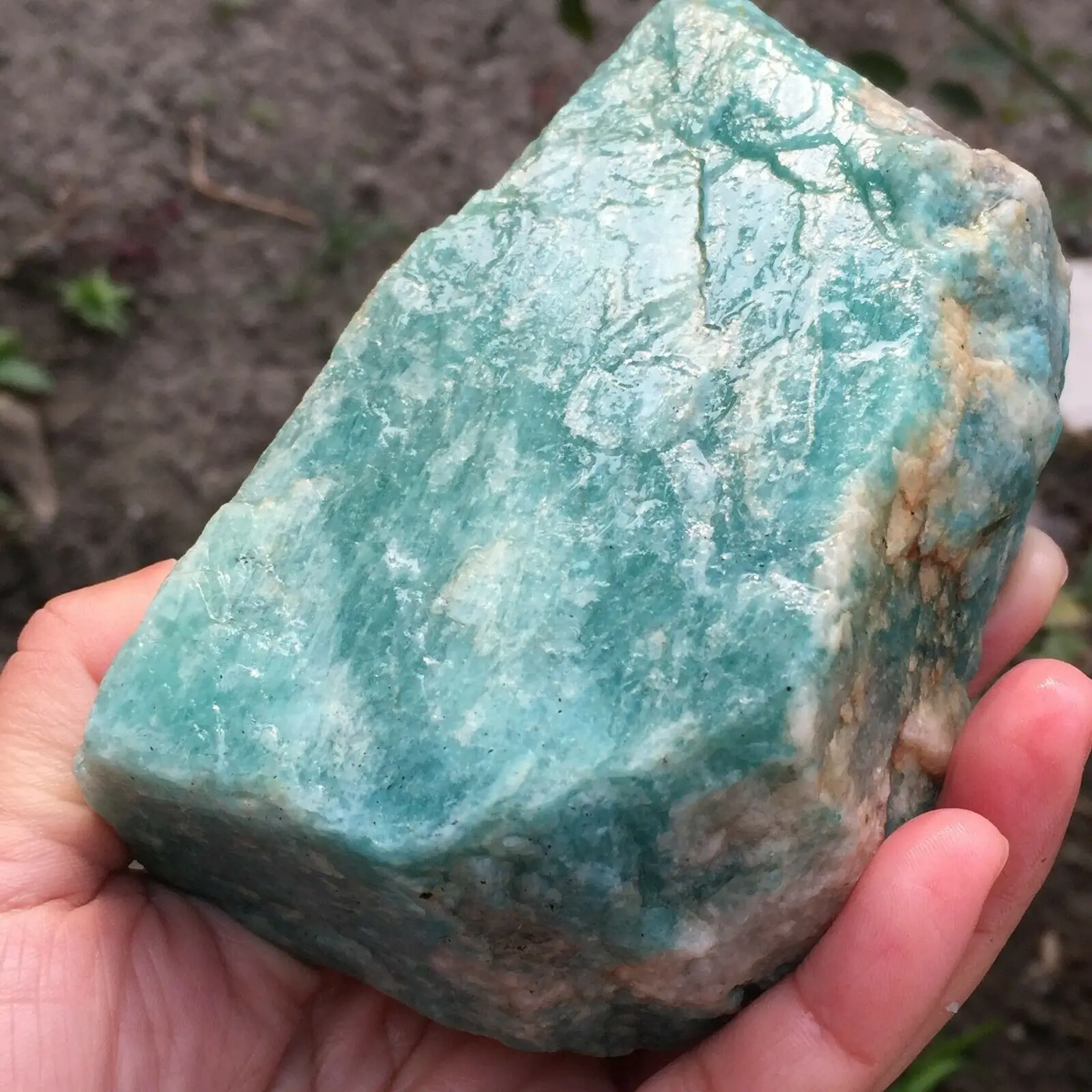 Beautiful Natural Crystal Amazonite Stone Specimens Healing