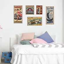 JM7358 Ретро плакат классические наклейки на стену гостиная телевизор декоративные наклейки съемные наклейки клейкая бумага