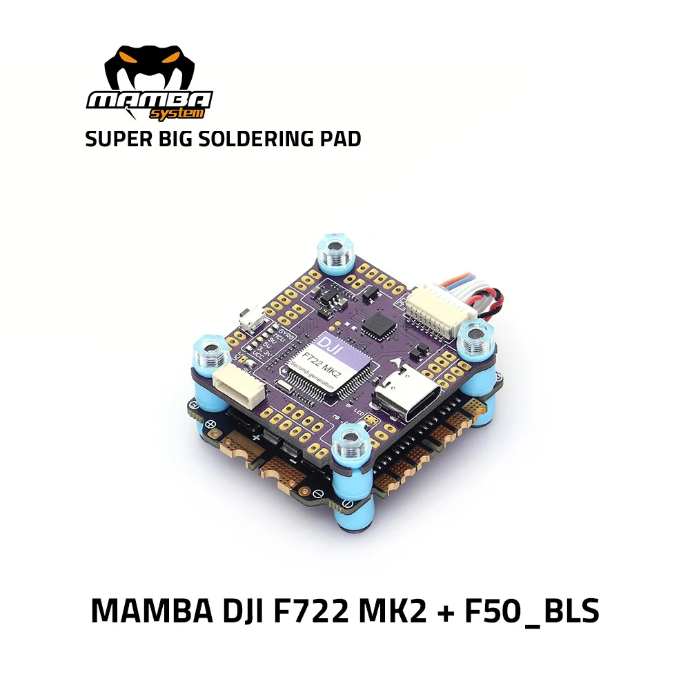 Контроллер полета MAMBA DJI F722 MK2 50A 6S 8bit F50 BLS стек с F7 FC поддержка 30 5 мм/M3 | Игрушки и