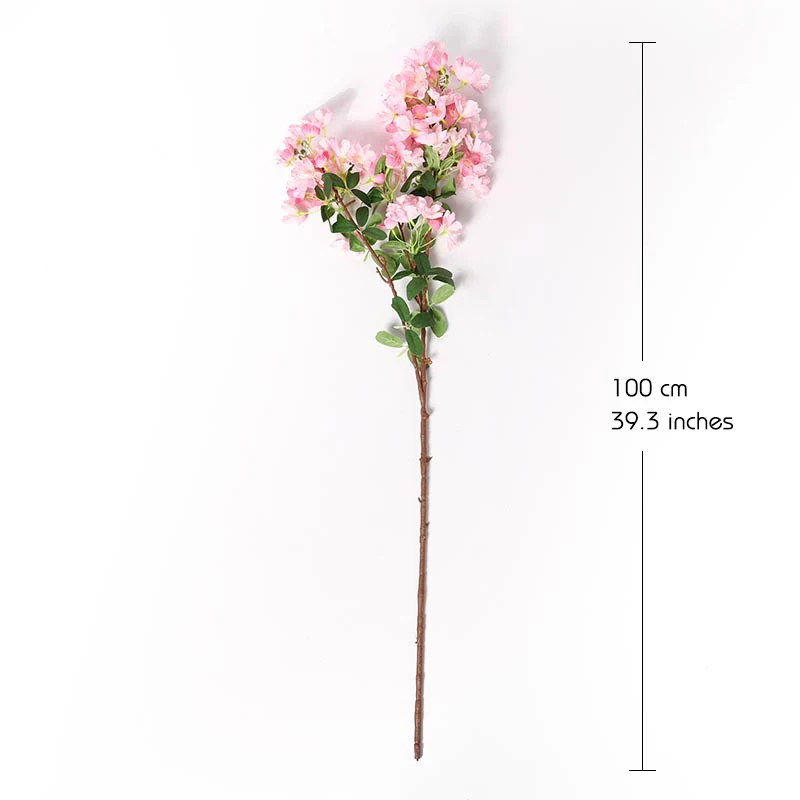 Erxiaobao синие белые розовые Lagerstroemia Искусственные цветы вишня высококачественные накладные шелковые ветвь цветка осенние украшения для дома