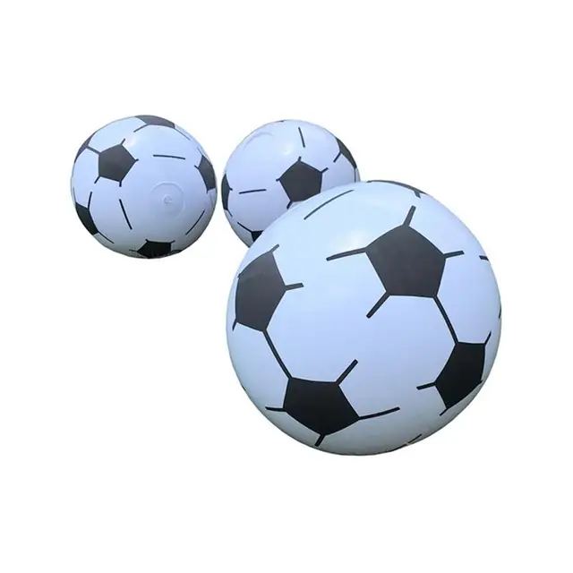4pcs Inflatable Football Toys Kids Beach Balls Toys Inflatable Soccers Toys outdoor lawn beach beach sand toys for children 5
