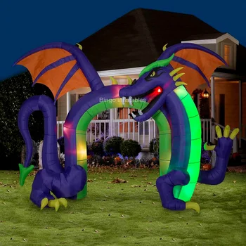 

Customized 3X3 meters halloween inflatable dragon / halloween themed inflatable toys