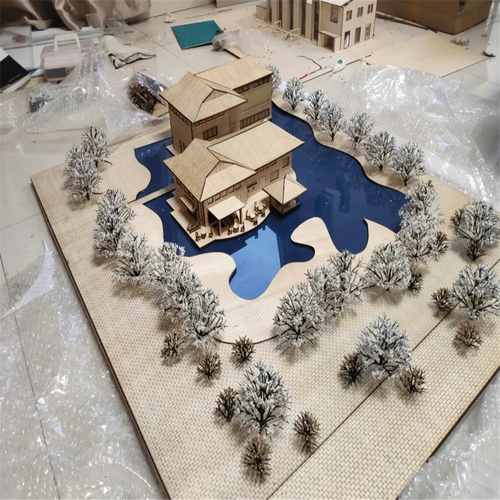 ho trainlayout model tree powder06