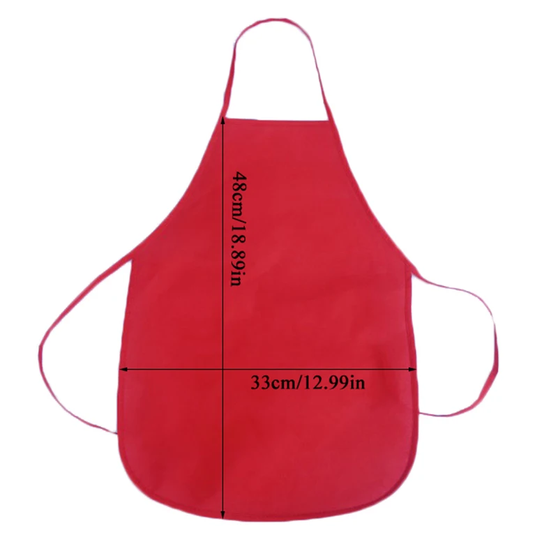 

Unisex Children Apron Colorful Non-Woven Painting Cooking Baby Pinafore Solid Color Kitchen Hot Sale Toddler Cleaning Aprons