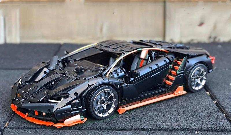 Новые технологии строительный блок MOC 100 лет Lamborghini спортивный автомобиль Daniel 39933