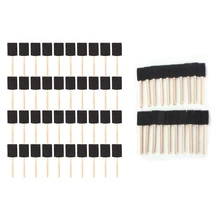 HOT-40Pcs, 2 дюйма, поролоновая губка, деревянная ручка, набор кистей для рисования и 20x1 дюймов(25 мм) в кистях с деревянной ручкой