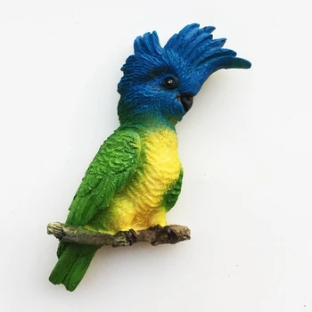 

New Hand-painted Cuba Parrot 3D Fridge Magnets Tourism Souvenirs Refrigerator Magnetic Stickers Gift
