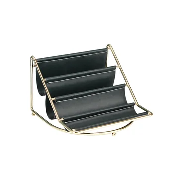 

Storage Holder Cosmetics Dressing Table Bedroom Desktop Organizer Simplicity Home Office PU Leather Large Capacity Multi Layer