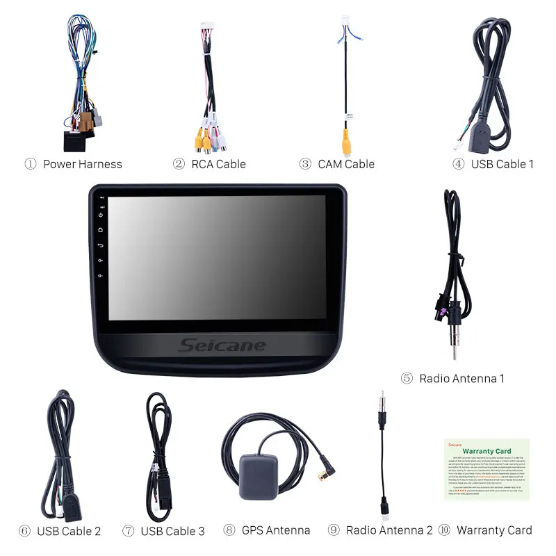 Seicane Автомобильный GPS стерео 10 1 &quotHD Android 8 Navi для chevy Chevrolet Equinox 2016 2017 2018 Авторадио