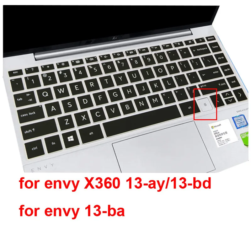 Cover Per Tastiera Lavabile Per Laptop Per Hp Envy X360 13-Ay 13-Bd 13-Ba Protezione Per Notebook Impermeabile In Silicone