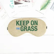 Прямая с фабрики, настраиваемый входящий литейный хлопок, льняная повязка для глаз, затенение, печать сна, многоцветная Embroid